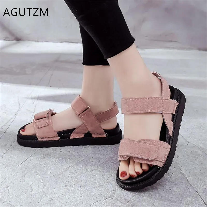 AGUTZM Fashion peep-toe Women Sandals 2019 Summer New Anti-skid Soft women casual flat Shoes comfortable woman shoes Mujer Q987
AGUTZM Fashion peep-toe Women Sandals 2019 Summer New Anti-skid Soft women casual flat Shoes comfortable woman shoes Mujer Q987