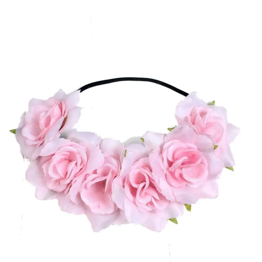 Feitong Large Rose Flower Headwear Fashion Forehead Hair Headband Hair Crown Summer Festival Garland Beautiful Accessories
Feitong Large Rose Flower Headwear Fashion Forehead Hair Headband Hair Crown Summer Festival Garland Beautiful Accessories