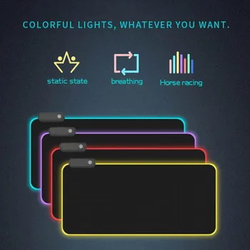 Luminous Gaming Mouse Pad Colorful Oversized Glowing USB LED Extended Illuminated Keyboard PU Non-slip Blanket Mat
Luminous Gaming Mouse Pad Colorful Oversized Glowing USB LED Extended Illuminated Keyboard PU Non-slip Blanket Mat
