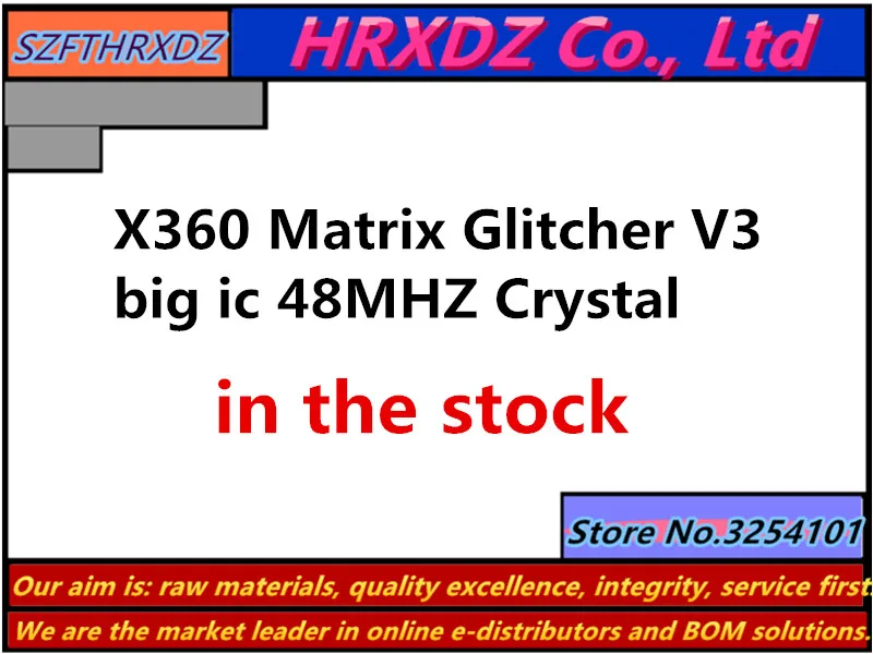 

SZFTHRXDZ 1PCS X360 Matrix Glitcher V3 Blue PCB Big IC 48MHZ Crystal oscillator(To view the physical image, please contact us)