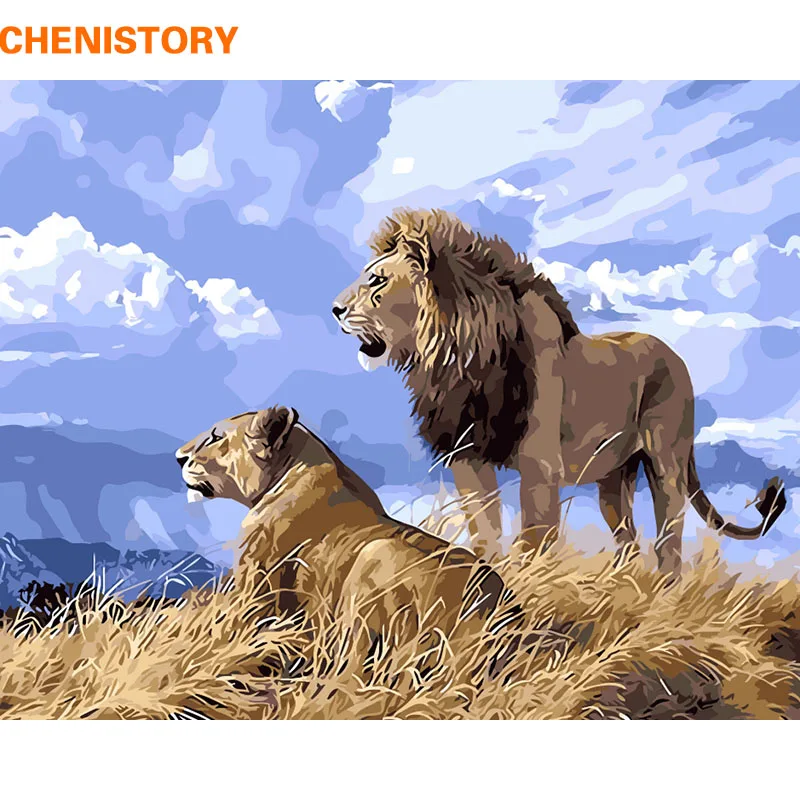 CHENISTORY Lions Animals DIY Painting By Numbers Kits Acrylic Modern Wall Art Picture Handpainted Oil Painting For Home Artwork
CHENISTORY Lions Animals DIY Painting By Numbers Kits Acrylic Modern Wall Art Picture Handpainted Oil Painting For Home Artwork