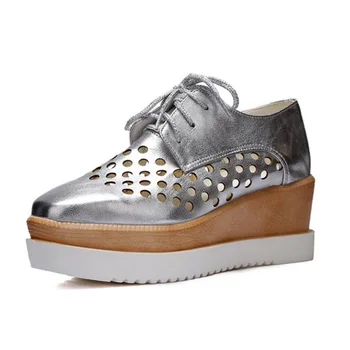 Summer Fashion Lacing Cutout Hole Shoes Platform High-Heeled Vogue Shoes For Women Plus Size Wedges Platform Shoes Heels
Summer Fashion Lacing Cutout Hole Shoes Platform High-Heeled Vogue Shoes For Women Plus Size Wedges Platform Shoes Heels