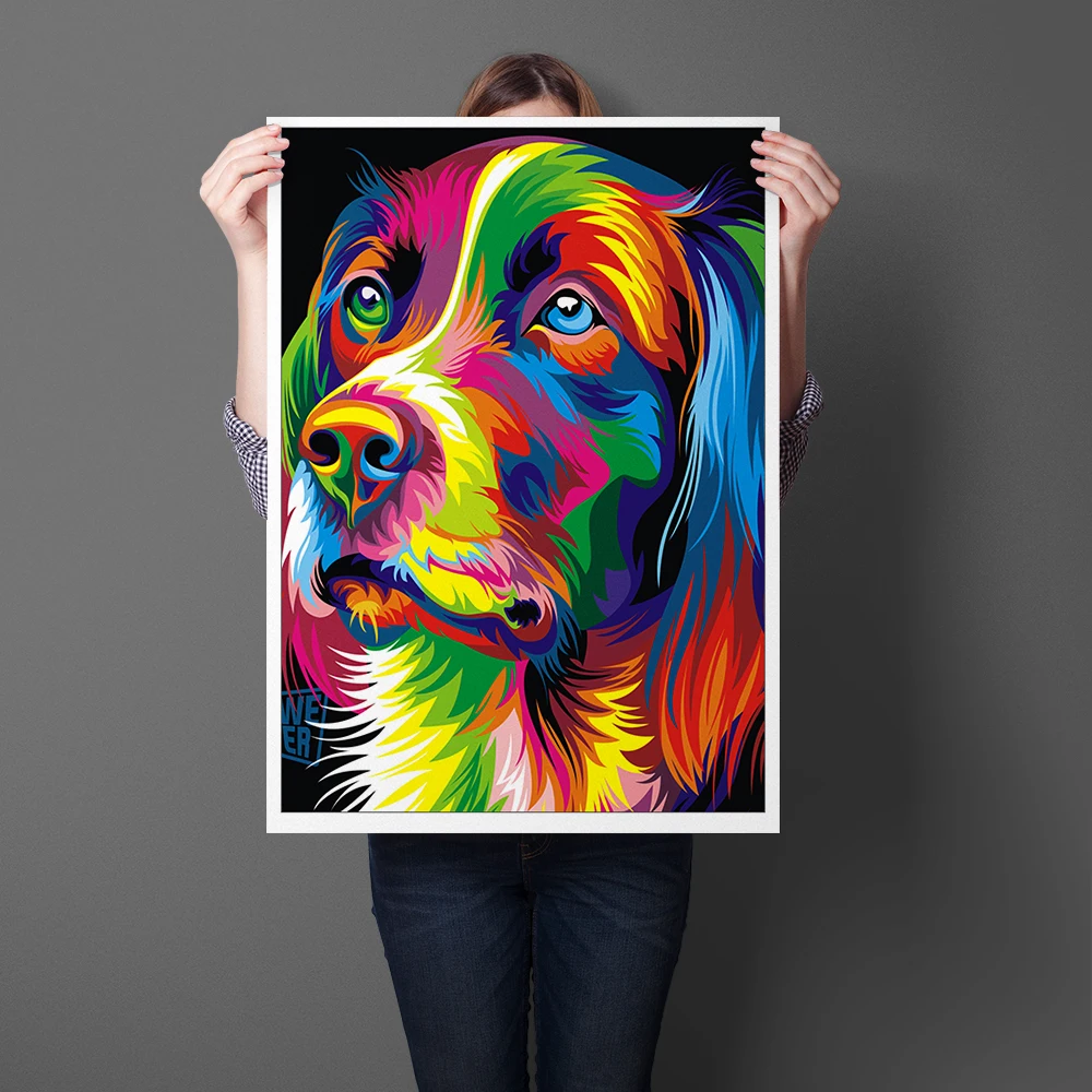 Abstract Wall Art Poster And Print Colorful Animals Dog Art Canvas Painting Poster Print Home Decor Unframed
Abstract Wall Art Poster And Print Colorful Animals Dog Art Canvas Painting Poster Print Home Decor Unframed