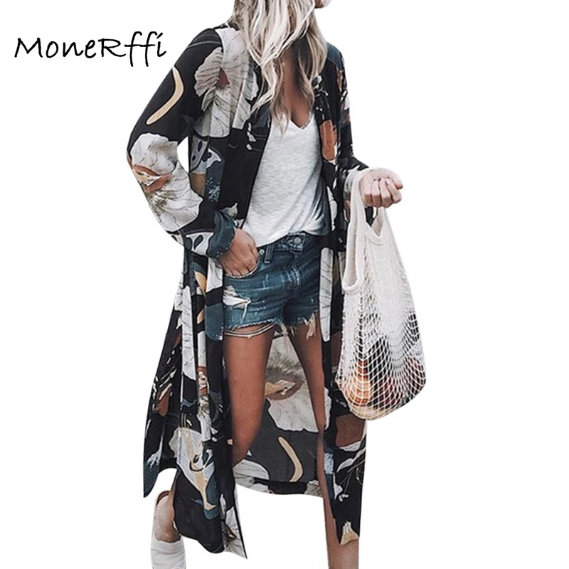 MoneRffi Women Summer Chiffon Kimono Cardigan Long Sleeve Floral Print Blouses Loose Boho Blusa Shirts Plus Size Shirt 2019
MoneRffi Women Summer Chiffon Kimono Cardigan Long Sleeve Floral Print Blouses Loose Boho Blusa Shirts Plus Size Shirt 2019