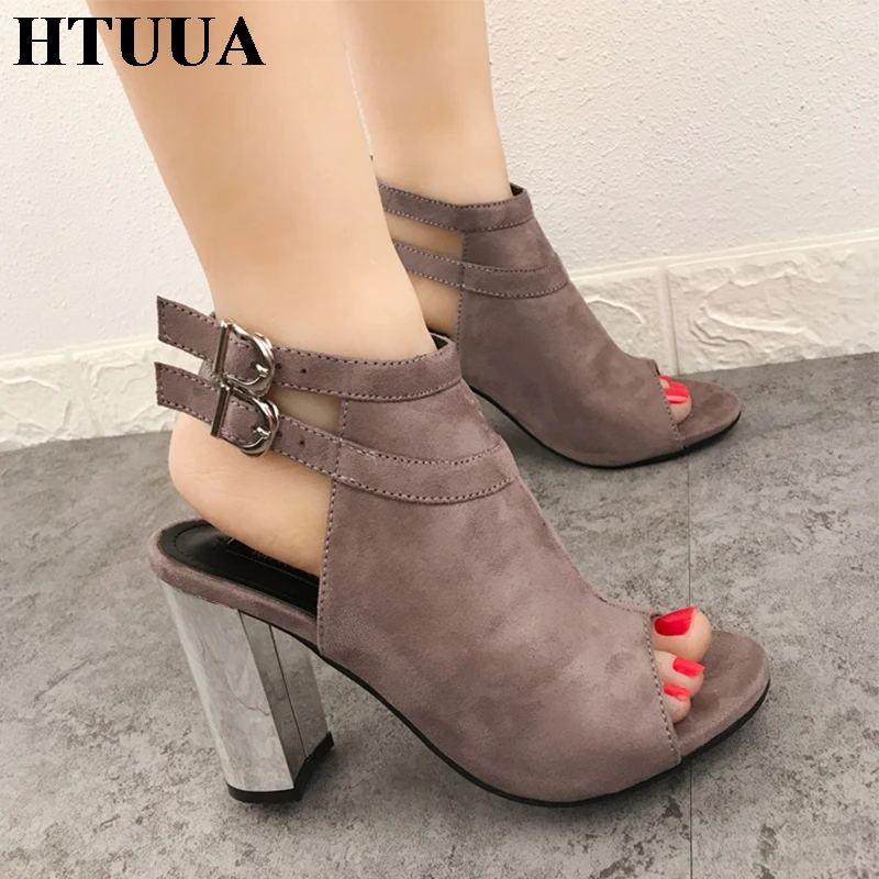 HTUUA New 2019 Spring Summer Sandals Women Designer Shoes Flock Sexy Pumps Thick High Heels Back Strap Gladiator Sandals SX2164
HTUUA New 2019 Spring Summer Sandals Women Designer Shoes Flock Sexy Pumps Thick High Heels Back Strap Gladiator Sandals SX2164