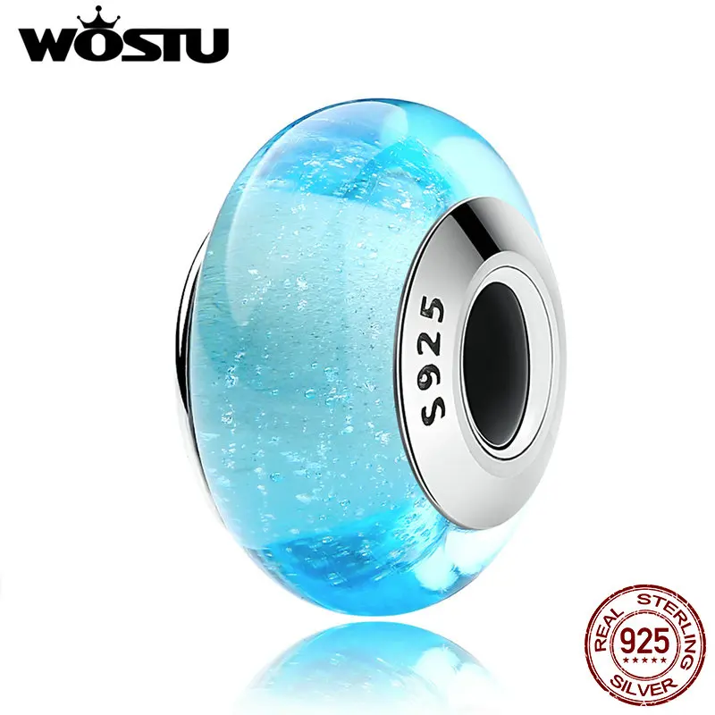 WOSTU Authentic 925 Sterling Silver Elsa's Sky Blue Color Murano Glass Beads Fit Original WST Charm Bracelet S925 Jewelry
WOSTU Authentic 925 Sterling Silver Elsa's Sky Blue Color Murano Glass Beads Fit Original WST Charm Bracelet S925 Jewelry