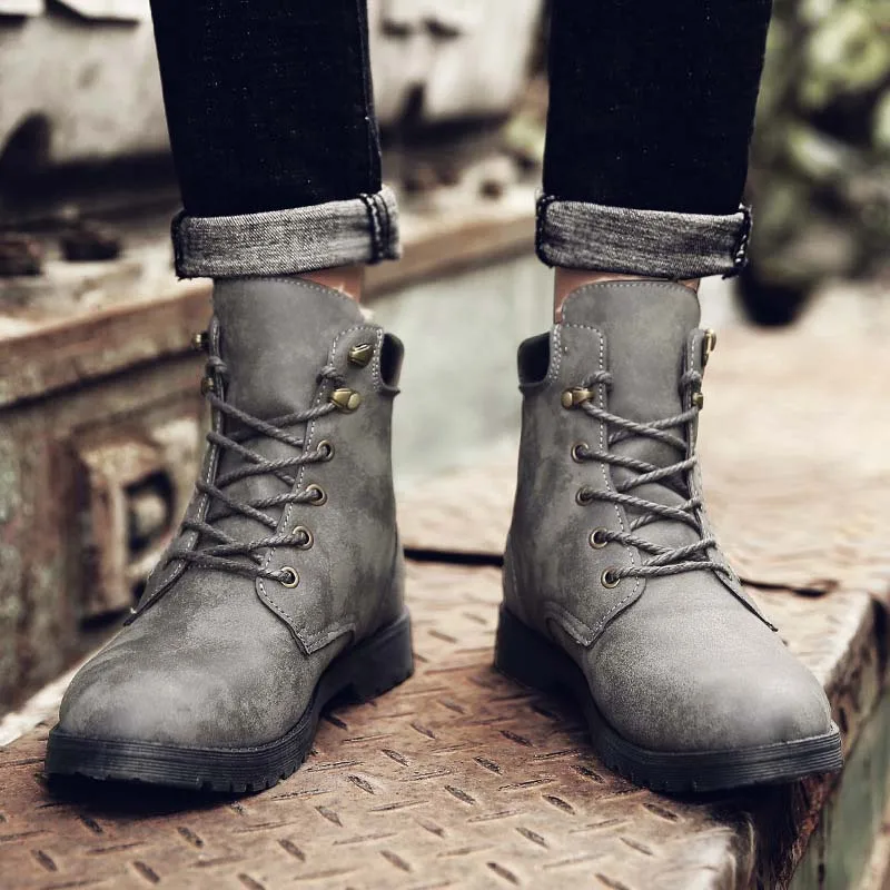 Masorini Winter Outdoor PU Leather Safety Shoes Mid-Calf Boots Lace-Up Adult Round Toe Keep Warm Male Casual Work Shoes WW-127
Masorini Winter Outdoor PU Leather Safety Shoes Mid-Calf Boots Lace-Up Adult Round Toe Keep Warm Male Casual Work Shoes WW-127