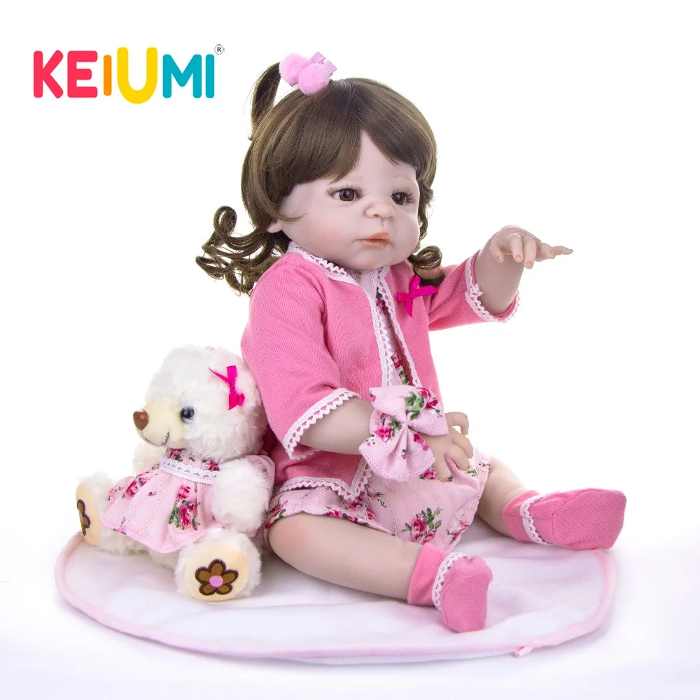 Exclusive Full Silicone Reborn Baby Girl Dolls 23'' Baby Reborn Realistic Kids Playmate Princess Doll Toddler Surprise Gift
Exclusive Full Silicone Reborn Baby Girl Dolls 23'' Baby Reborn Realistic Kids Playmate Princess Doll Toddler Surprise Gift
