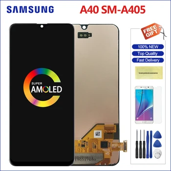 Original Super AMOLED Display For 5.9" Samsung Galaxy A40 LCD Display Screen + Touch Screen Panel Digitizer Replacement For A405
Original Super AMOLED Display For 5.9" Samsung Galaxy A40 LCD Display Screen + Touch Screen Panel Digitizer Replacement For A405