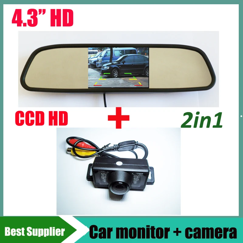 Waterproof Car Rearview Rear View Camera For Vehicle Parking Reverse System With 7 IR Leds Night Vision + car monitor mirror
Waterproof Car Rearview Rear View Camera For Vehicle Parking Reverse System With 7 IR Leds Night Vision + car monitor mirror