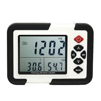 9999ppm CO2 Thermometer Hygrometer Carbon Dioxide Monitor Air Quality Analyzer Indoor Environment Co2 Gas Recorder Data Logger 
9999ppm CO2 Thermometer Hygrometer Carbon Dioxide Monitor Air Quality Analyzer Indoor Environment Co2 Gas Recorder Data Logger