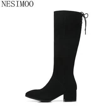 NESIMOO 2019 Women Knee High Boots Platform Elegant Casual Pointed Toe Winter Shoes Women Motorcycle Boots Big Size 34-39
NESIMOO 2019 Women Knee High Boots Platform Elegant Casual Pointed Toe Winter Shoes Women Motorcycle Boots Big Size 34-39