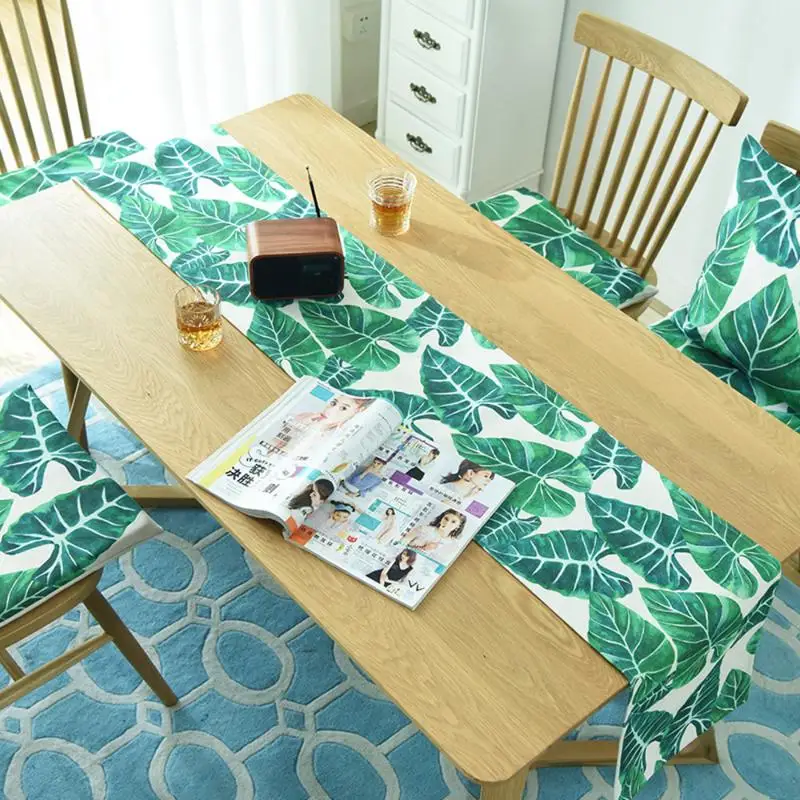 New Leaf Print Table Runners Modern Green Plant Family Table Runner Camino De Mesa Table Decoration Accessories Home Table Cloth
New Leaf Print Table Runners Modern Green Plant Family Table Runner Camino De Mesa Table Decoration Accessories Home Table Cloth