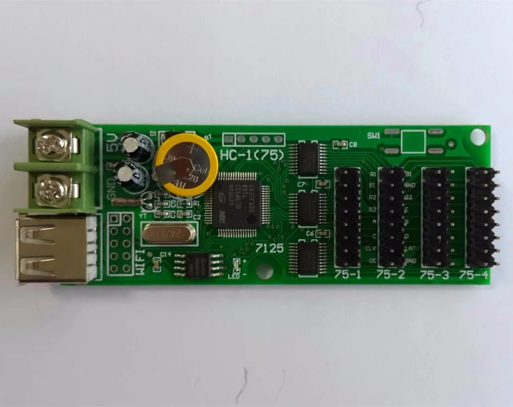 HC-1;Async usb RGB full color display controller, 4 hub75 design for small size display
HC-1;Async usb RGB full color display controller, 4 hub75 design for small size display