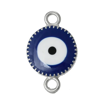 DoreenBeads Zinc metal alloy Connectors Findings Round Silver Color Deep blue eye of Evil Enamel 23mm x 14mm ,2 PCs 2015 new
DoreenBeads Zinc metal alloy Connectors Findings Round Silver Color Deep blue eye of Evil Enamel 23mm x 14mm ,2 PCs 2015 new
