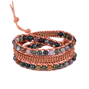 Vintage Leather Bracelets 6mm India 3 Strands Wrap Bracelets Woven Multilayer Boho Bracelet Handmade Jewelry Dropship
Vintage Leather Bracelets 6mm India 3 Strands Wrap Bracelets Woven Multilayer Boho Bracelet Handmade Jewelry Dropship