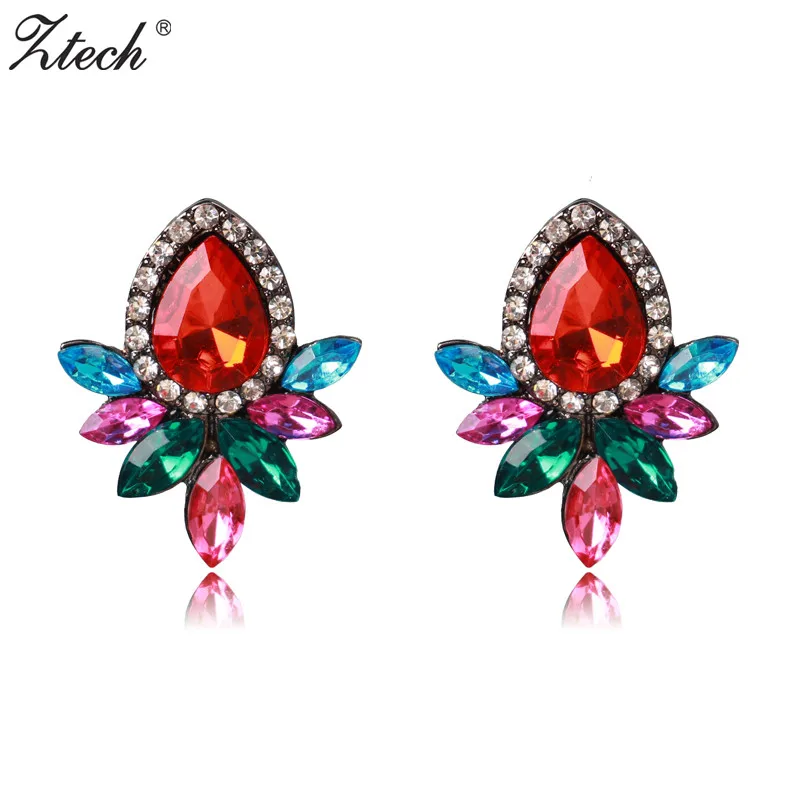 Ztech Brand fashion women luxury Mix colors crystal statement Chic stud Earring for women girls Factory price Trendy Jewelry
Ztech Brand fashion women luxury Mix colors crystal statement Chic stud Earring for women girls Factory price Trendy Jewelry