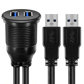 Car Dashboard Flush Mount USB Dock Adapter Dashboard Panel 3.0 Port Male to Female Cable Extension Cable for Motorcycle Boat
Car Dashboard Flush Mount USB Dock Adapter Dashboard Panel 3.0 Port Male to Female Cable Extension Cable for Motorcycle Boat