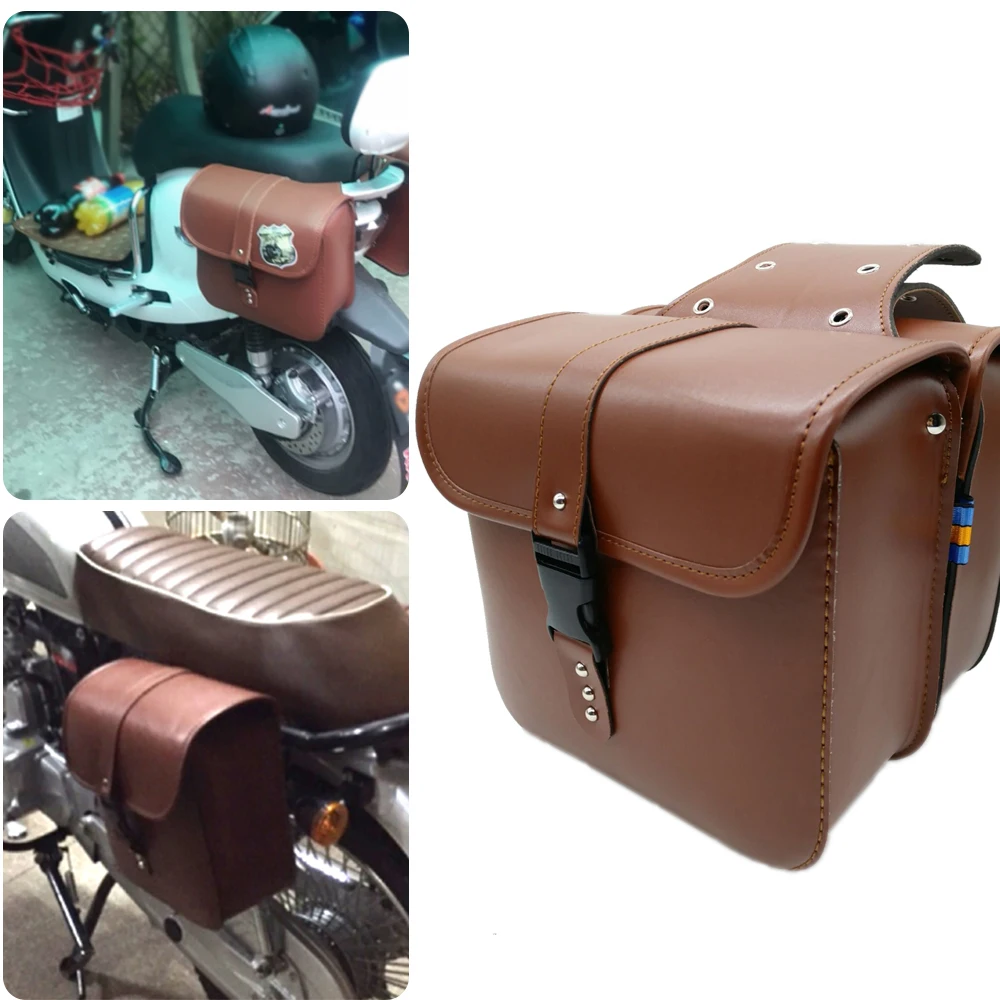 Motorcycle saddle bag set medium waterproof insulation PU leather side bag bicycle side storage fork kit brown KYN 1 double
Motorcycle saddle bag set medium waterproof insulation PU leather side bag bicycle side storage fork kit brown KYN 1 double