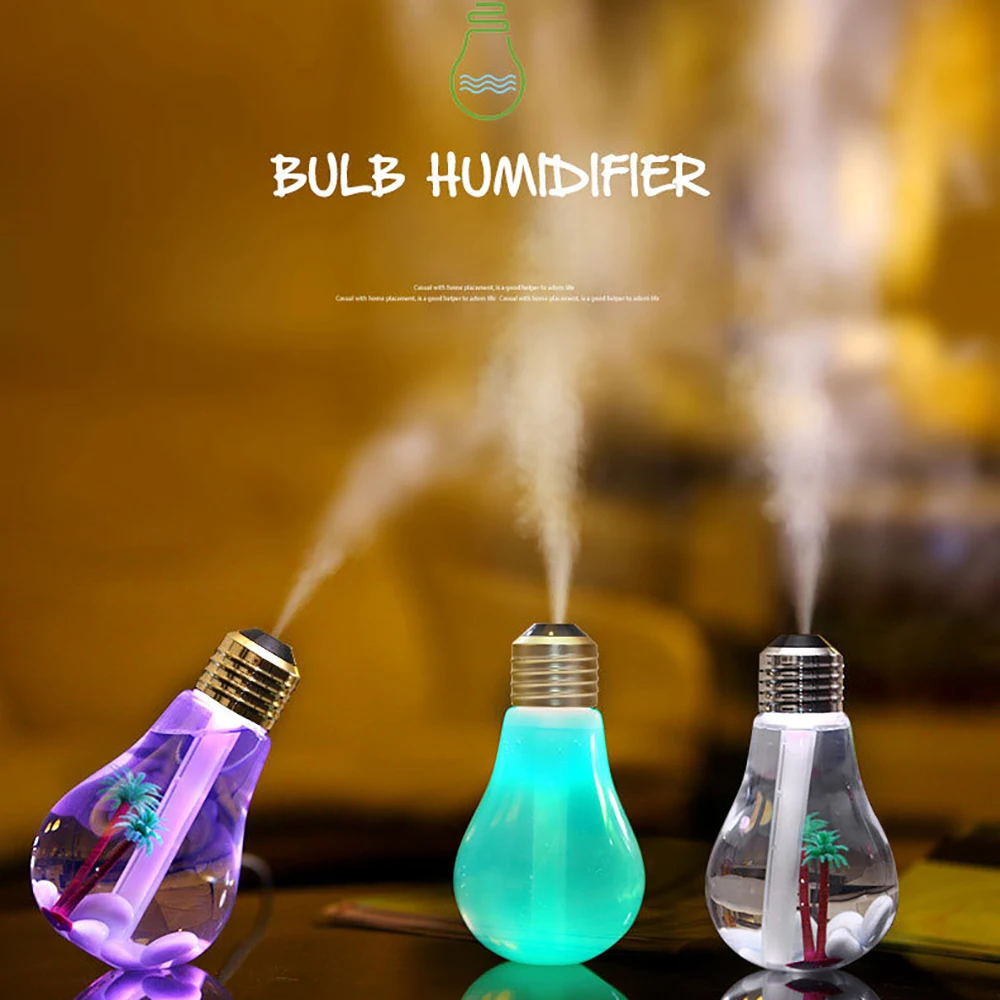 New Mini Bulb Design USB Aromatherapy Air Humidifier 7 Colors LED Light Essential Oil Aroma Diffuser Home Office Mist Maker
New Mini Bulb Design USB Aromatherapy Air Humidifier 7 Colors LED Light Essential Oil Aroma Diffuser Home Office Mist Maker