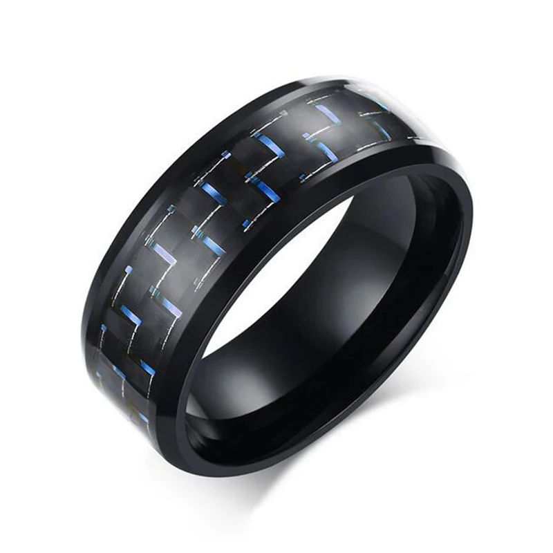 fashion men ring carbon fiber jewelry stainless steel rings for man 8mm 4 colors Blue Red Yellow Black Line ring
fashion men ring carbon fiber jewelry stainless steel rings for man 8mm 4 colors Blue Red Yellow Black Line ring