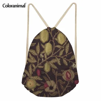 Coloranimal Brand Design 3D Hot Sale William Morris Print Women Casual Drawstring Bag Fitness Yoga Shoe String Backpack Sack Bag
Coloranimal Brand Design 3D Hot Sale William Morris Print Women Casual Drawstring Bag Fitness Yoga Shoe String Backpack Sack Bag