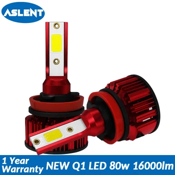 Aslent Mini Size 80W 16000lm 6500K Car Headlight H7 H4 LED H8 H9 H11 9005 HB3 HB4 9006 for Auto Bulb Headlamp Light lamps 12v
Aslent Mini Size 80W 16000lm 6500K Car Headlight H7 H4 LED H8 H9 H11 9005 HB3 HB4 9006 for Auto Bulb Headlamp Light lamps 12v