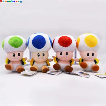 16CM Super Mario Plush Toy Green Yellow Blue Red Open Mushroom Stuffed Doll Christmas Gift For Children
16CM Super Mario Plush Toy Green Yellow Blue Red Open Mushroom Stuffed Doll Christmas Gift For Children