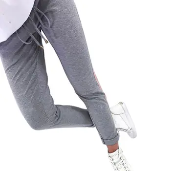 Side-Stripe Women Loose Middle Elastic Waist Sportswear Women's Pants Fashion Casual Sweatpants Pants New Trousers 2019
Side-Stripe Women Loose Middle Elastic Waist Sportswear Women's Pants Fashion Casual Sweatpants Pants New Trousers 2019