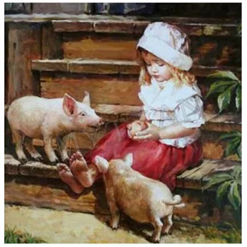 New DIY 5D Diamond Painting Girl with Pigs wall sticker Full Rhinestone Paste Diamond Cross Stitch Embroidery Mosaic Kits decor
New DIY 5D Diamond Painting Girl with Pigs wall sticker Full Rhinestone Paste Diamond Cross Stitch Embroidery Mosaic Kits decor