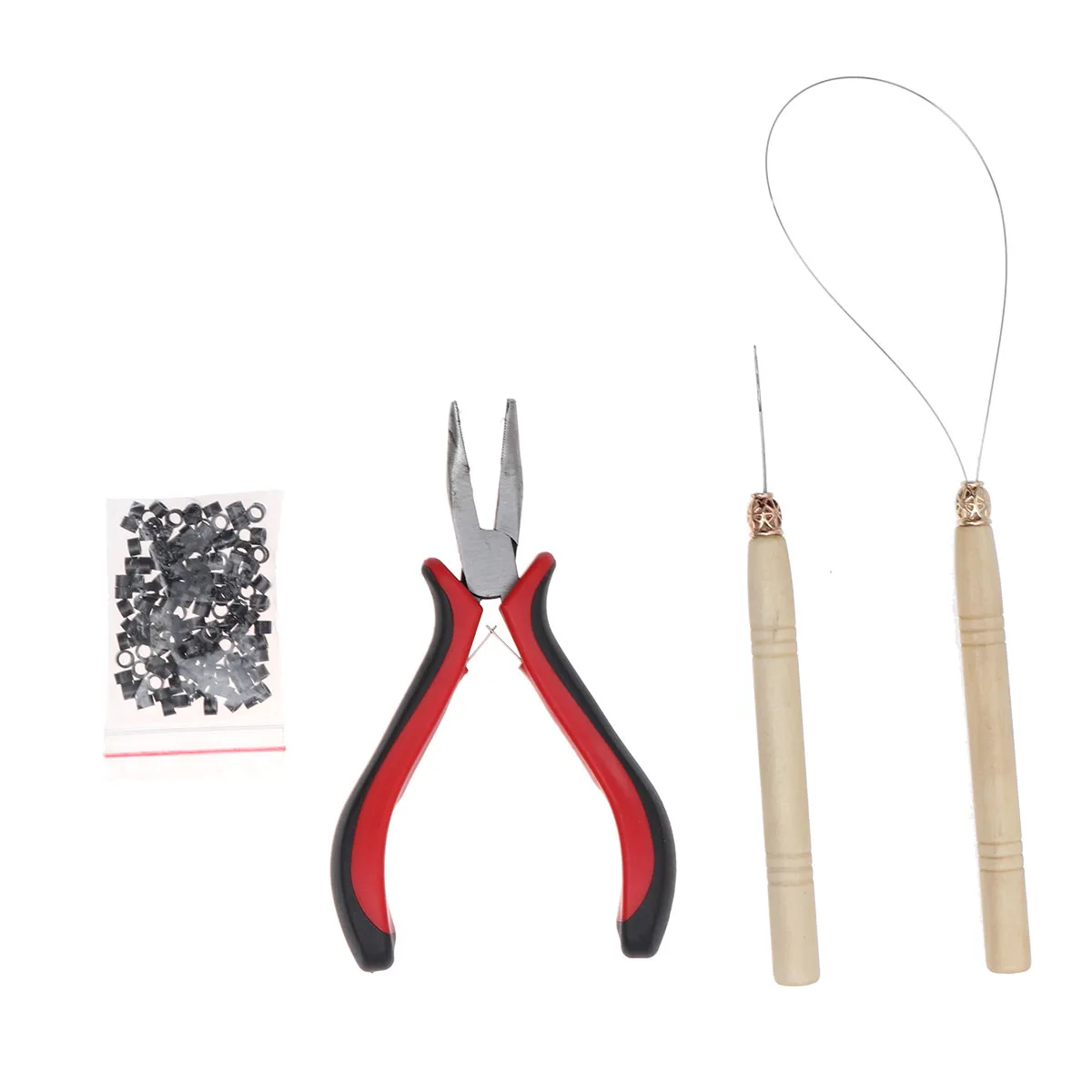 4pcs/kit for Micro Ring Link Hair Extensions Tools Bending Pliers Micro Pulling Needle Loop Threader
4pcs/kit for Micro Ring Link Hair Extensions Tools Bending Pliers Micro Pulling Needle Loop Threader