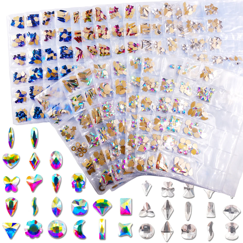 6 Shape/pack 3D Nail Art Colorful Clear Crystal AB Rhinestones Diamond Lady Nails Tips Decals Decoration DIY Glass Strass
6 Shape/pack 3D Nail Art Colorful Clear Crystal AB Rhinestones Diamond Lady Nails Tips Decals Decoration DIY Glass Strass
