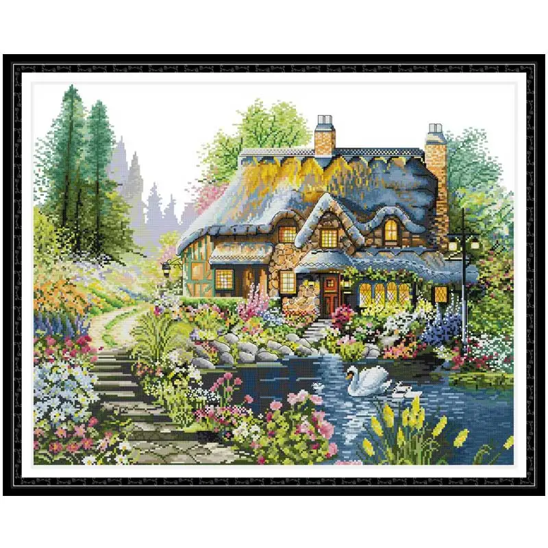 11/14/16/18/27/28 Villa in the forest scenery counted Cross Stitch Set DIY DMC Chinese Cross-stitch Kit Embroidery Needlework
11/14/16/18/27/28 Villa in the forest scenery counted Cross Stitch Set DIY DMC Chinese Cross-stitch Kit Embroidery Needlework