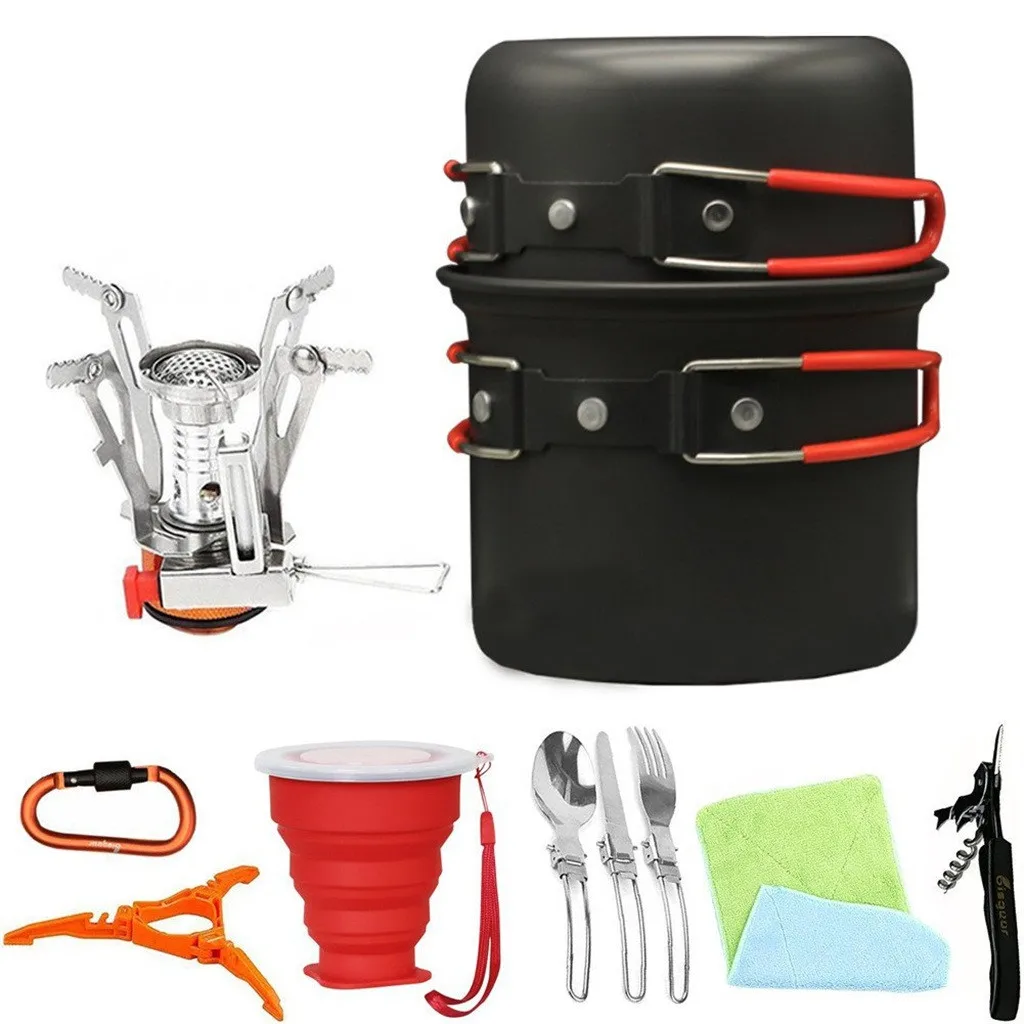 Outdoor Supplies Picnic Grill Portable Folding Set Pot Camping Cookware Set Pot Cooking Utensils Camping Cookware Set Pot
Outdoor Supplies Picnic Grill Portable Folding Set Pot Camping Cookware Set Pot Cooking Utensils Camping Cookware Set Pot