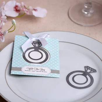 60pcs/lot "with this ring" metal diamond ring shaped bookmark wedding bridal showers anniversary party gift souvenirs for guest
60pcs/lot "with this ring" metal diamond ring shaped bookmark wedding bridal showers anniversary party gift souvenirs for guest