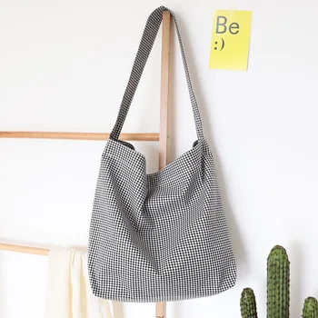 Casual Plaid Slouch Bag Teenager Soft Leisure Hipster Fabric Bag Japanese Kawaii Shoudler Bag Handbag for Women Canvas Purses
Casual Plaid Slouch Bag Teenager Soft Leisure Hipster Fabric Bag Japanese Kawaii Shoudler Bag Handbag for Women Canvas Purses