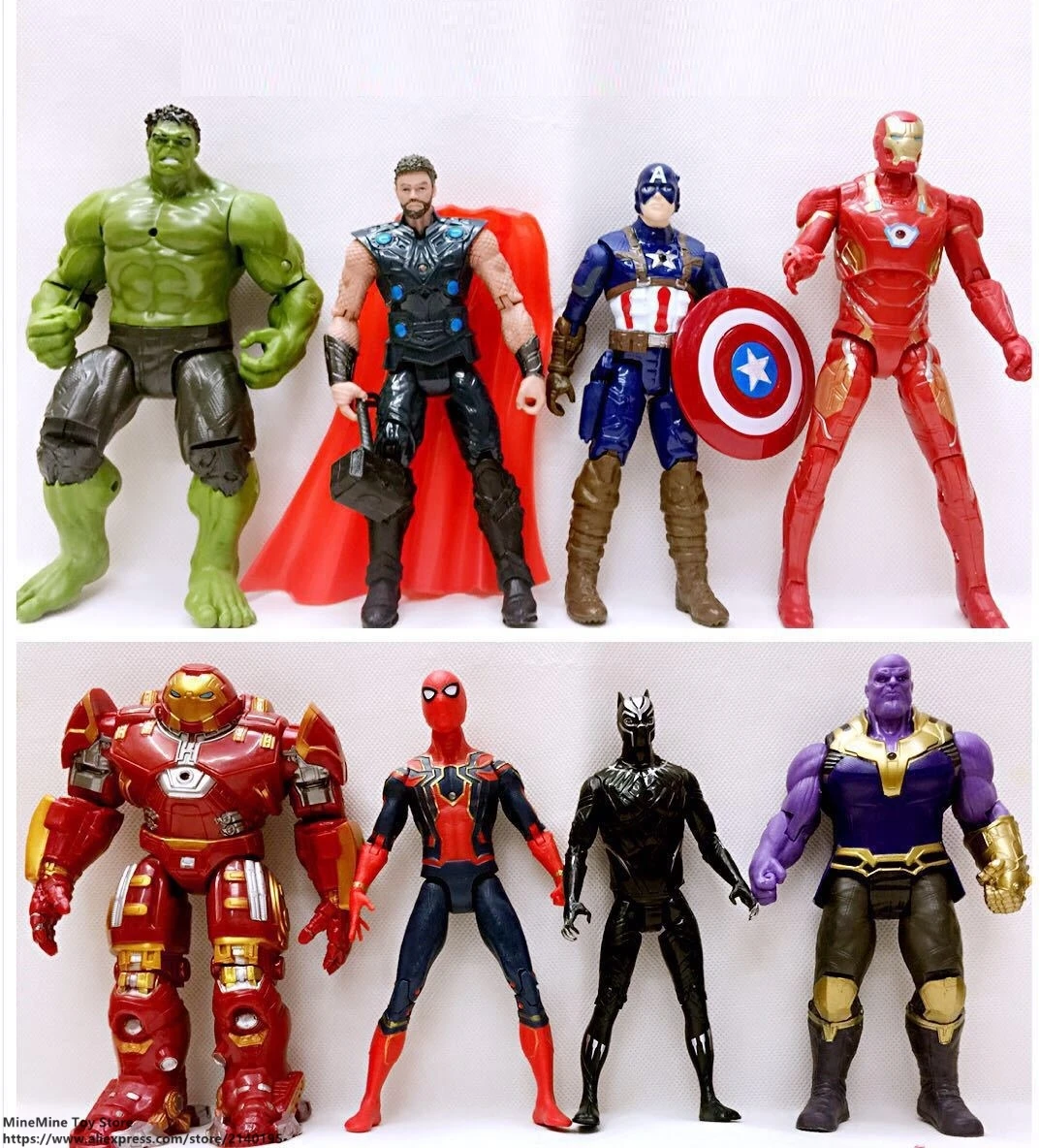 DISNEY Marvel Avengers 8 pcs/set Super Heroes Thor Hulk Buster Action Figure Anime Decoration Collection Figurine Toy model
DISNEY Marvel Avengers 8 pcs/set Super Heroes Thor Hulk Buster Action Figure Anime Decoration Collection Figurine Toy model