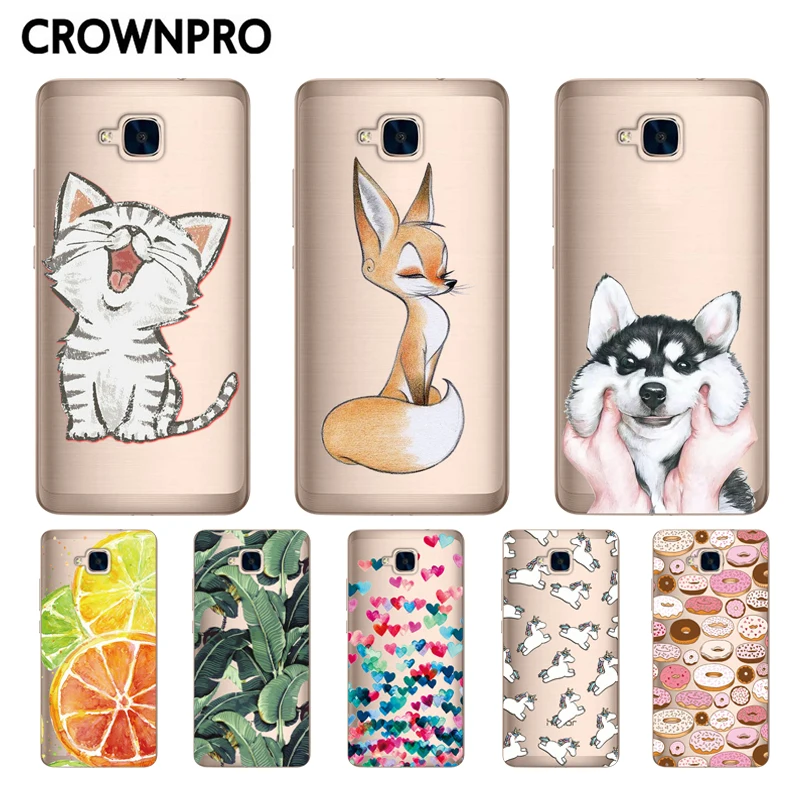 Чехол CROWNPRO для Huawei Honor 5C силиконовый чехол задняя крышка из ТПУ мягкие