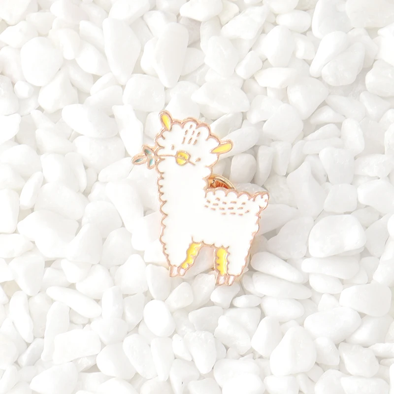 Cotton Animal Sheep Alpaca Hard Enamel Pins Broooches for Men Women Badges Lapel Accessories Jewelry | Украшения и аксессуары