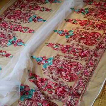1M/lot 145cm wide Black white mesh bilateral ethnic embroidery flower lace fabric clothing skirt curtain accessories SC950
1M/lot 145cm wide Black white mesh bilateral ethnic embroidery flower lace fabric clothing skirt curtain accessories SC950