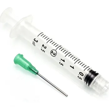 100Pack 3ML Dispensing Syringe With 18 Ga 1.5" Blunt Tip Needle Stainless Steel Dispense Needles For Mixing Liquid
100Pack 3ML Dispensing Syringe With 18 Ga 1.5" Blunt Tip Needle Stainless Steel Dispense Needles For Mixing Liquid