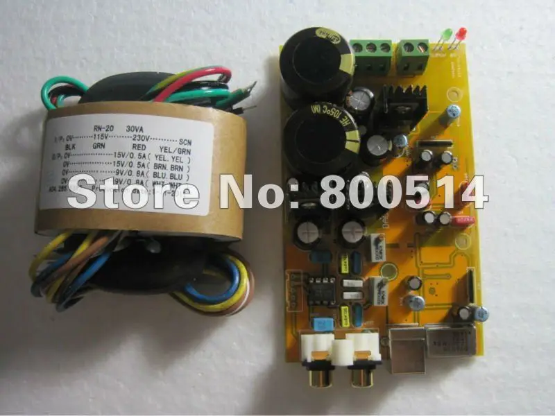 Assembled DAC-06 DAC board TE7022+WM8741 Pure USB DAC Board + R-core transformer
Assembled DAC-06 DAC board TE7022+WM8741 Pure USB DAC Board + R-core transformer
