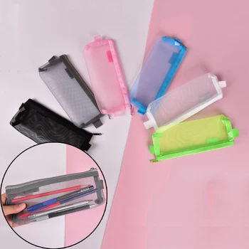 1 Pcs Zip File Bag Net Yarn Transparent Pencil Case Lapices Bags Stationery Kit Girl Students Zip Cases School Supplies
1 Pcs Zip File Bag Net Yarn Transparent Pencil Case Lapices Bags Stationery Kit Girl Students Zip Cases School Supplies