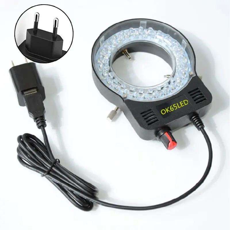 Microscope Lamp Single Cylinder Binocular Stereo Microscope Ring Lamp Integrated LED Ring Light Source Brightness Adjustable Cen
Microscope Lamp Single Cylinder Binocular Stereo Microscope Ring Lamp Integrated LED Ring Light Source Brightness Adjustable Cen
