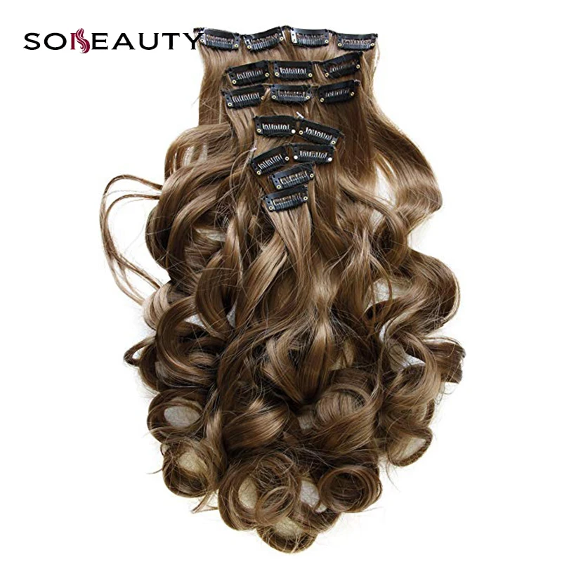 Sobeauty Machine Made Remy Full Head Set 7 pcs 16"18"20"22" Seamless Clip In Hair Extensions body Wave light brown and 1B color
Sobeauty Machine Made Remy Full Head Set 7 pcs 16"18"20"22" Seamless Clip In Hair Extensions body Wave light brown and 1B color