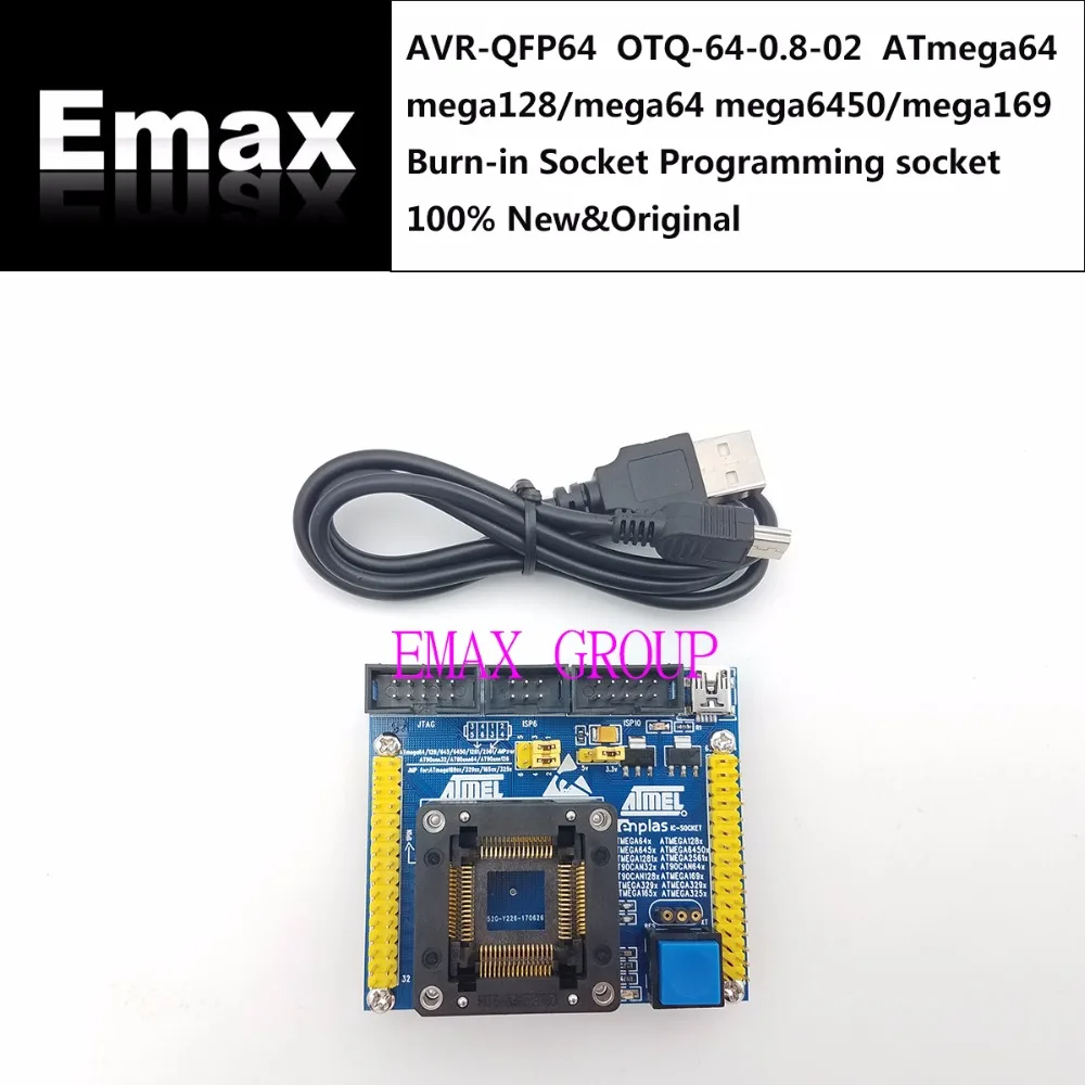 AVR-QFP64 OTQ-64-0.8-02 ATmega64 mega128/mega64 mega6450/mega169 Burn-in Socket Programming socket seat Test Socket test bench
AVR-QFP64 OTQ-64-0.8-02 ATmega64 mega128/mega64 mega6450/mega169 Burn-in Socket Programming socket seat Test Socket test bench