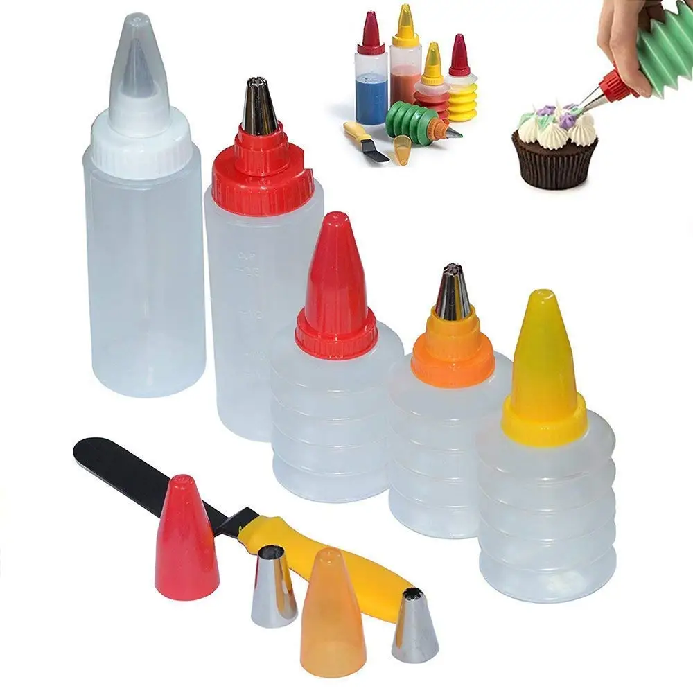 Cake Nozzle Dessert Cookie Cupcake Squeeze Bottles Icing Piping Bottle Kit DIY Spatula Cake Baking Tool
Cake Nozzle Dessert Cookie Cupcake Squeeze Bottles Icing Piping Bottle Kit DIY Spatula Cake Baking Tool