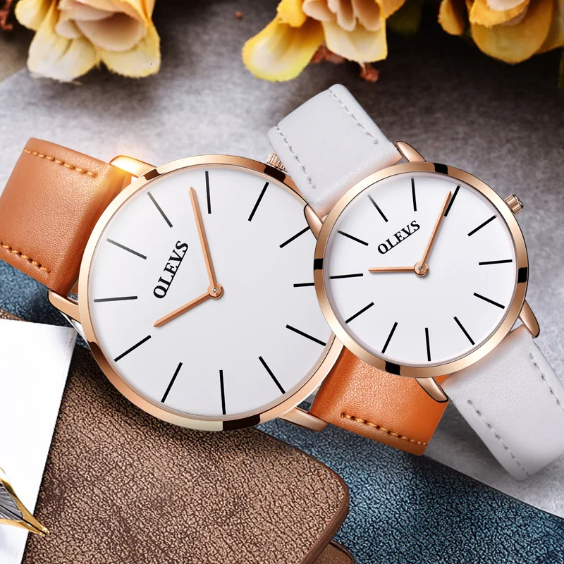 Couples watch women men leather strap watch lovers fashion leisure ladies quartz waterproof luxury brand valentine's day gift
Couples watch women men leather strap watch lovers fashion leisure ladies quartz waterproof luxury brand valentine's day gift