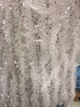 Embroidered Net Lace yaking-7226 for party dress French African Mesh Lace Fabric with sequins
Embroidered Net Lace yaking-7226 for party dress French African Mesh Lace Fabric with sequins