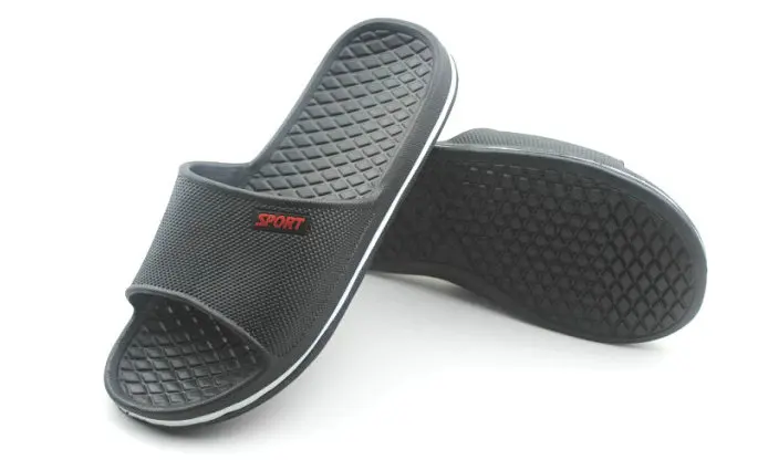 Summer Pure Color Lovers Household Disposable Bath Slippers Spa Hotel Slippers Bathroom Anti-skid Mens And Womens Soft Slide Slippers (22)